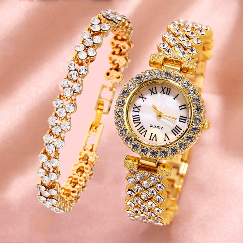 Roman-Style Diamond Women’s Watch