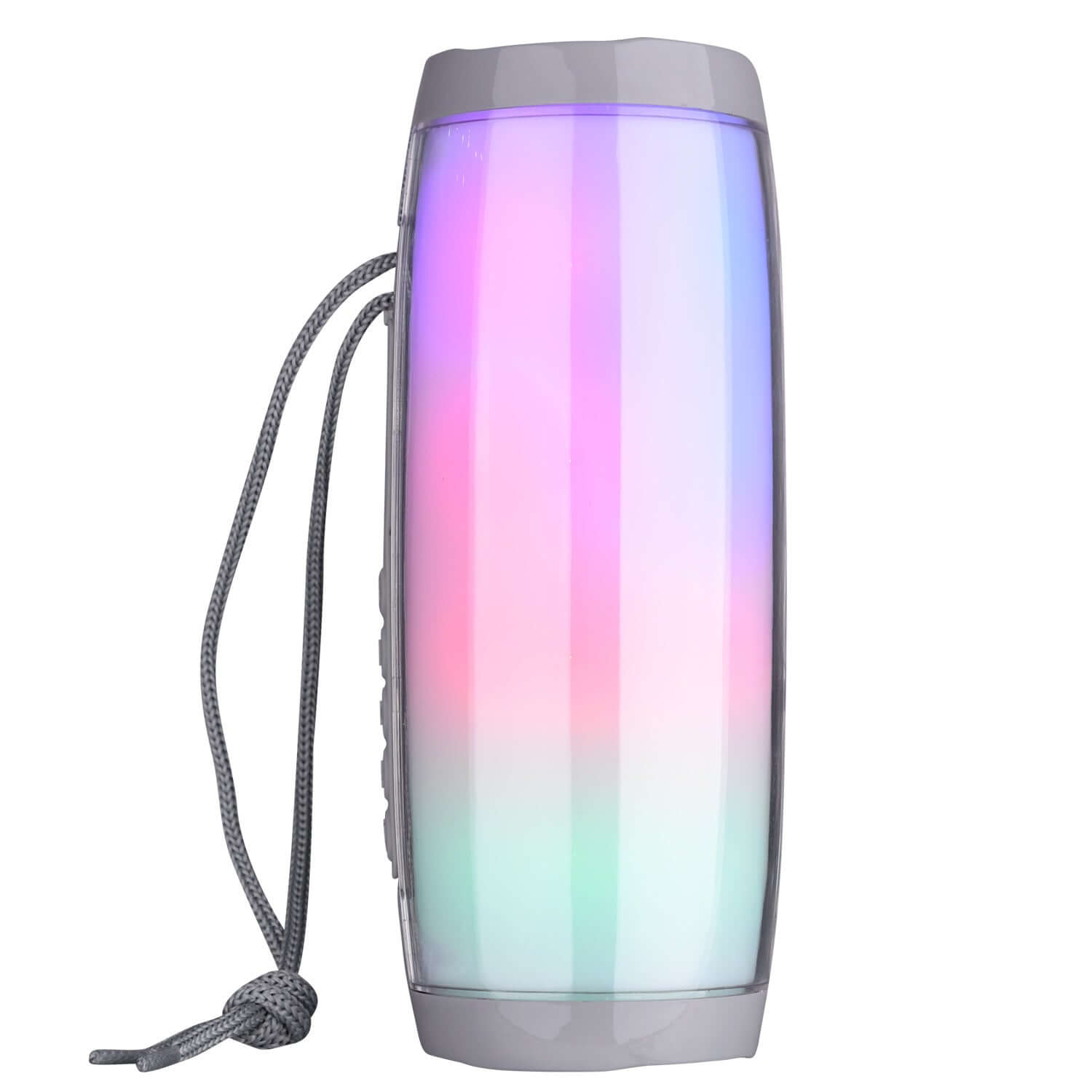 Wireless Bluetooth Speaker 10W Waterproof with colorful LED lights and portable design.