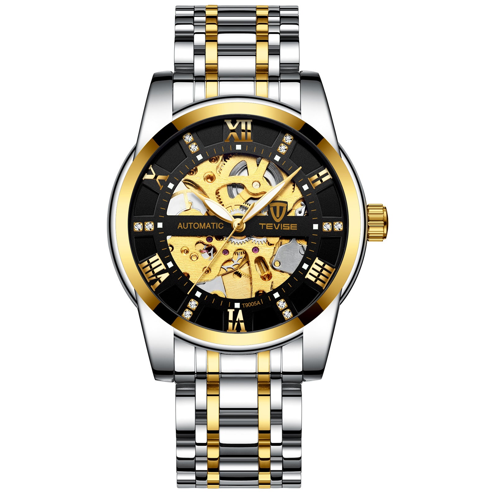 Mechanical Watch with Skeleton Steel Bracelet