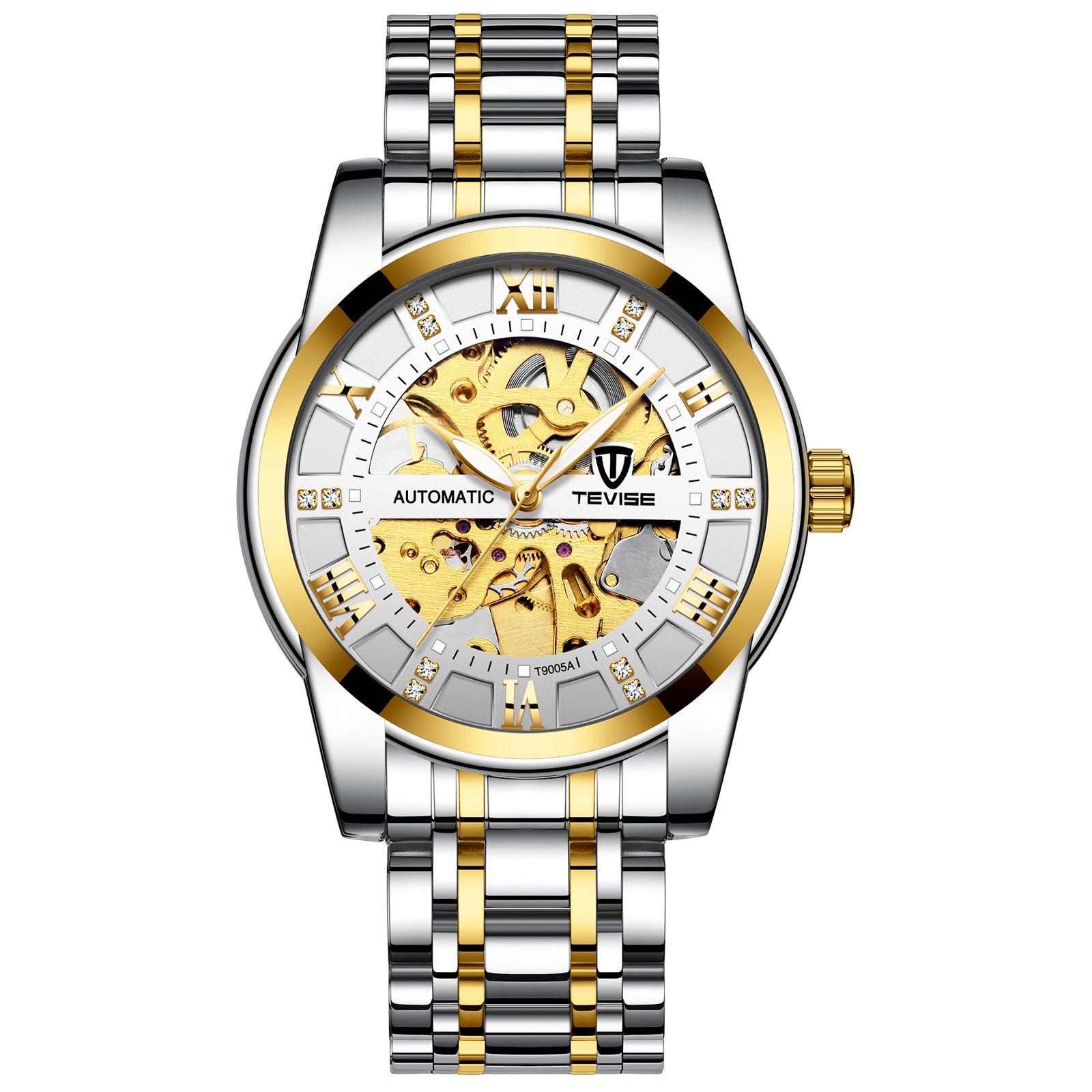Mechanical Watch with Skeleton Steel Bracelet