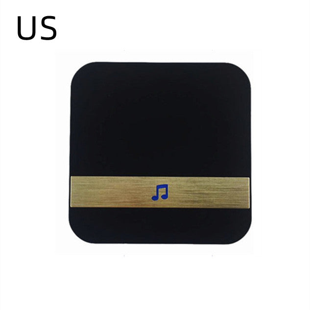 Video Doorbell Smart Wireless WiFi Security Door Bell remote device with sleek design and gold accent.