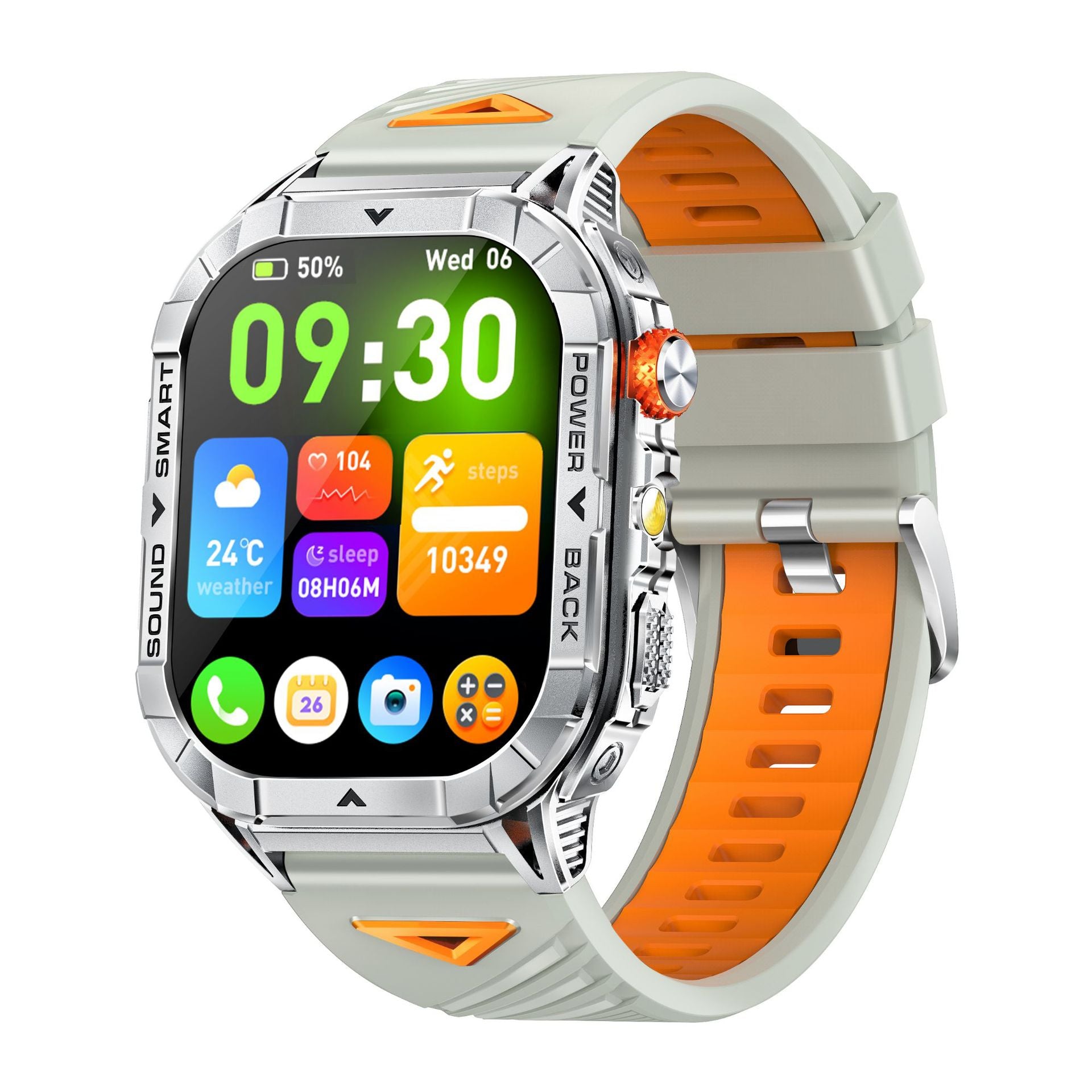 K70A Smartwatch – Heart Rate & Bluetooth Calls