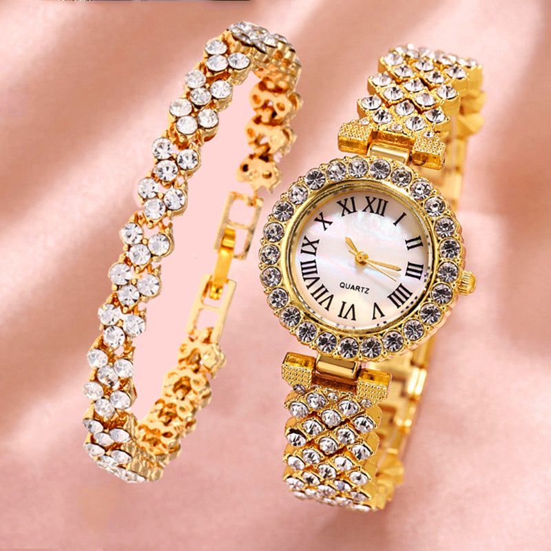 Roman-Style Diamond Women’s Watch