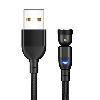3-in-1 Magnetic Charging Cable – 540° Rotating