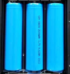 Video Doorbell Smart Wireless WiFi Security Door Bell uses three 18650 specification batteries for power.