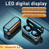 M7 Bluetooth headset with LED digital display and dual channel for music and gaming.
