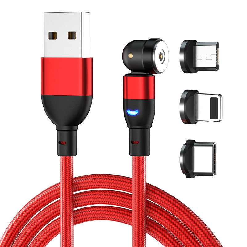 3-in-1 Magnetic Charging Cable – 540° Rotating