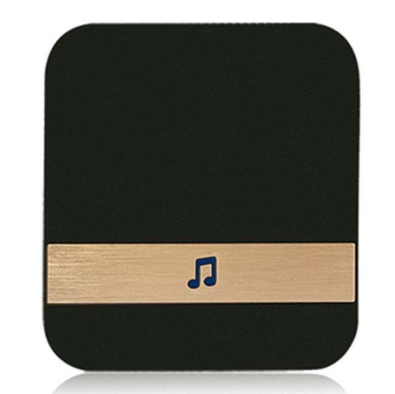 Video Doorbell Smart Wireless WiFi Security Door Bell, sleek black design with musical note icon.