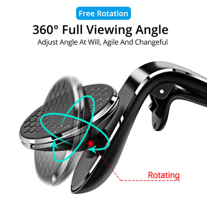 Magnetic Car Phone Holder – Rotating Air Vent Mount