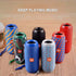 Wireless Bluetooth Speaker 10W Waterproof variety of colorful column subwoofers displayed on a table.