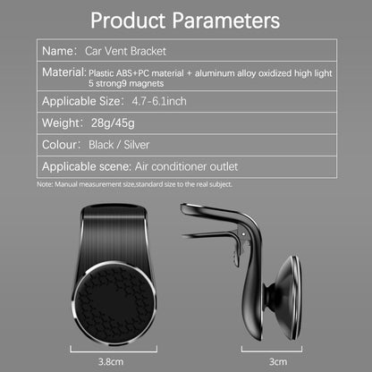Magnetic Car Phone Holder – Rotating Air Vent Mount