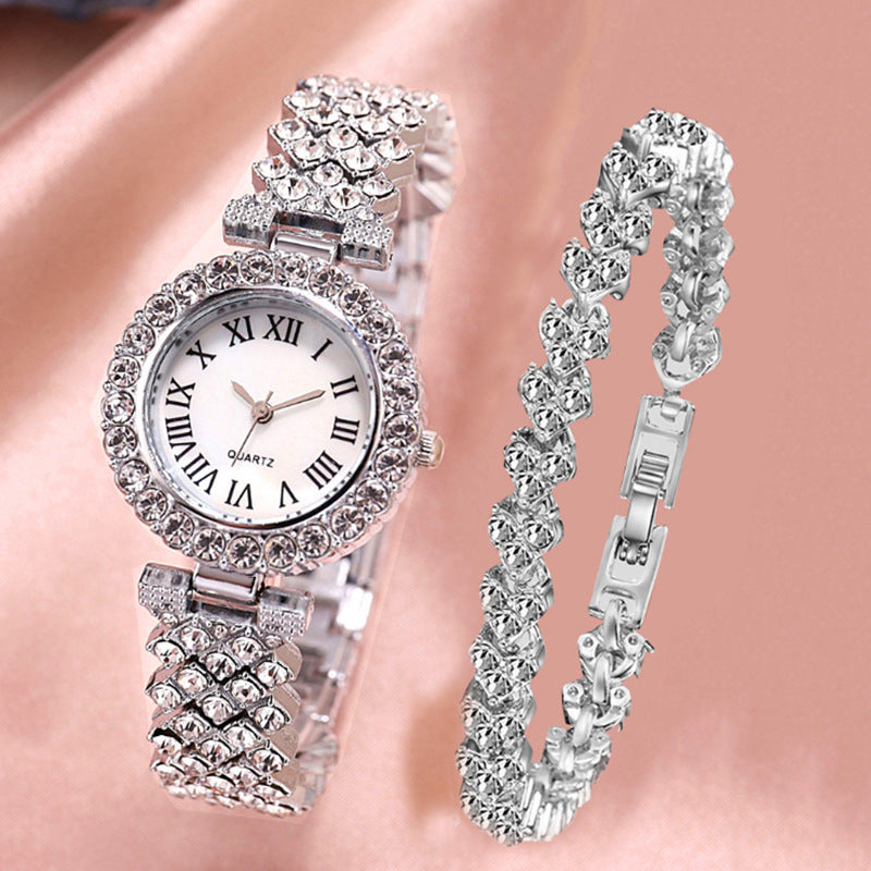 Roman-Style Diamond Women’s Watch