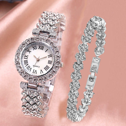 Roman-Style Diamond Women’s Watch