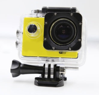 4K Waterproof Sport Camera in waterproof case, perfect for capturing every adventure.