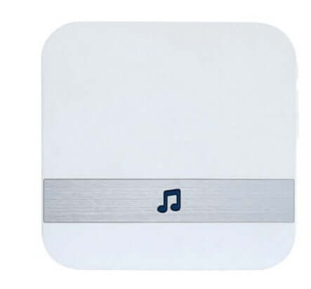 Video Doorbell Smart Wireless WiFi Security Door Bell with sleek design and musical note icon for audio alerts.