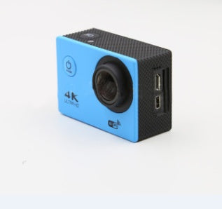 4K Waterproof Sport Camera in blue, perfect for capturing every adventure and ensuring waterproof functionality.