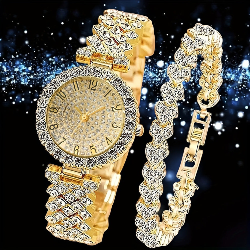 Roman-Style Diamond Women’s Watch