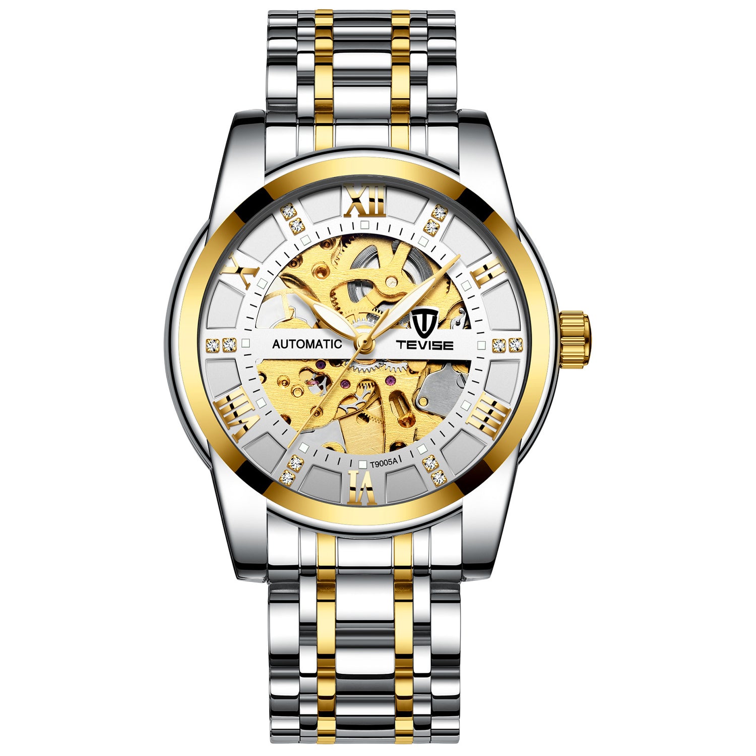 Mechanical Watch with Skeleton Steel Bracelet