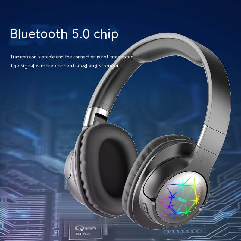 Stereo Headset Wireless Bluetooth Headset with Bluetooth 5.0 chip and colorful design.