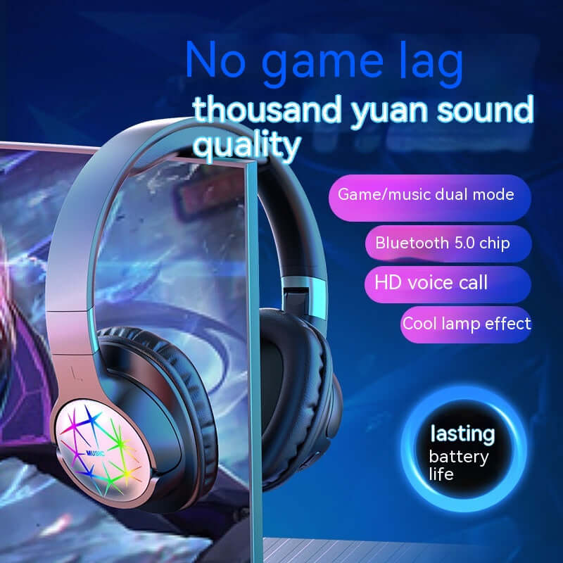 Stereo Headset Wireless Bluetooth Headset with stylish design and features like dual mode and lasting battery life.