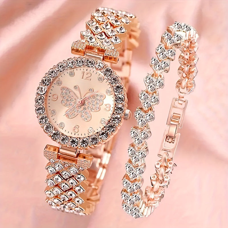Roman-Style Diamond Women’s Watch