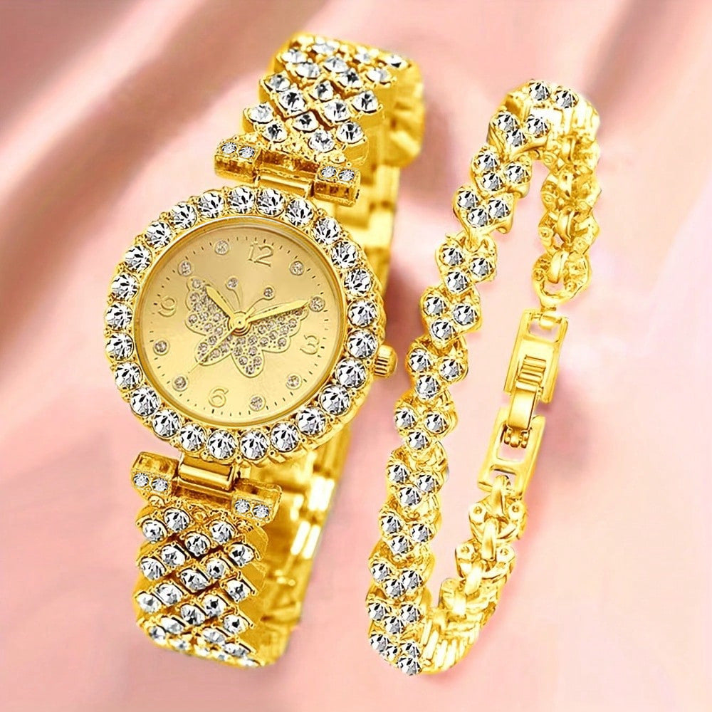 Roman-Style Diamond Women’s Watch
