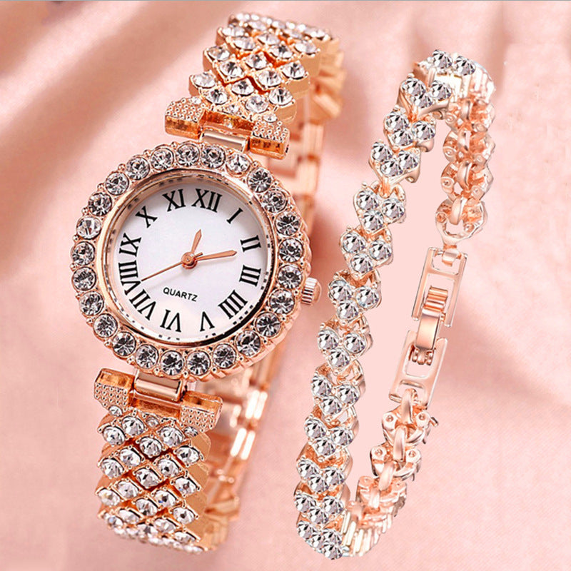Roman-Style Diamond Women’s Watch