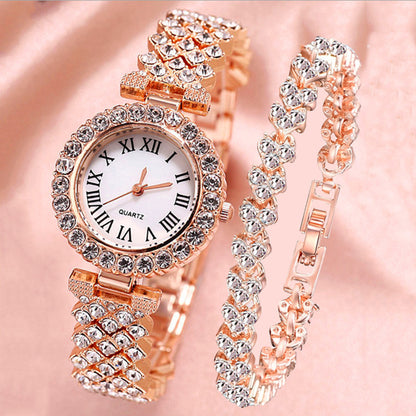 Roman-Style Diamond Women’s Watch