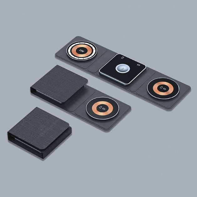 3-in-1 Magnetic Wireless Charger – iPhone, iWatch &amp; AirPods