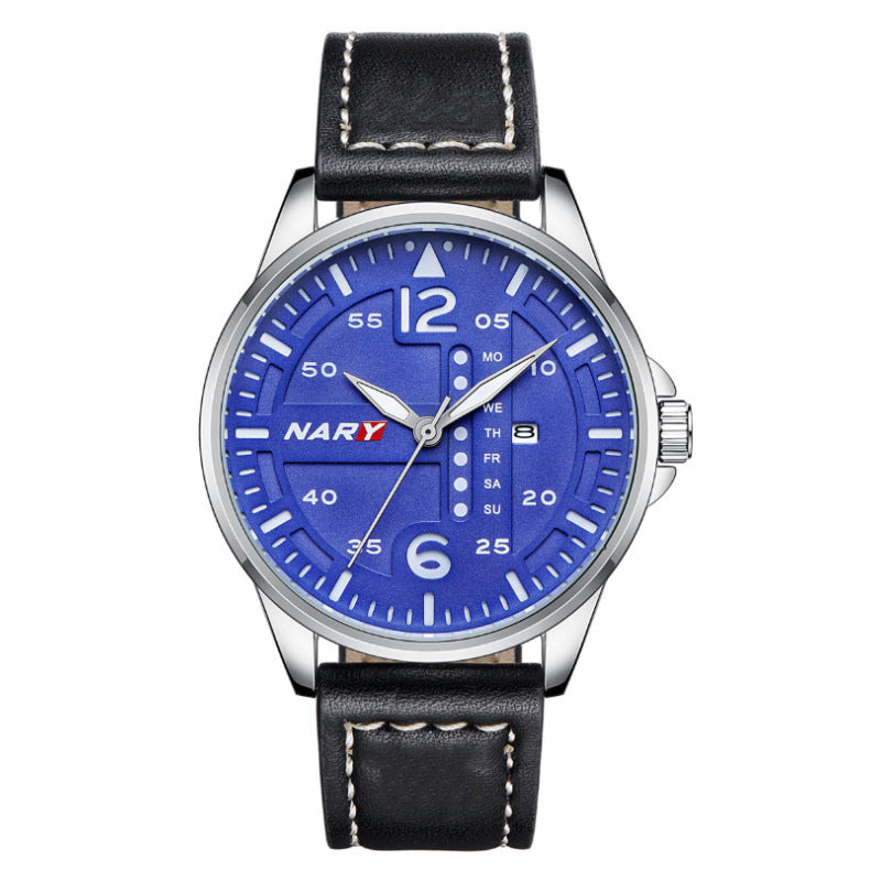 Men’s Water-Resistant Quartz Watch – Stylish Dial