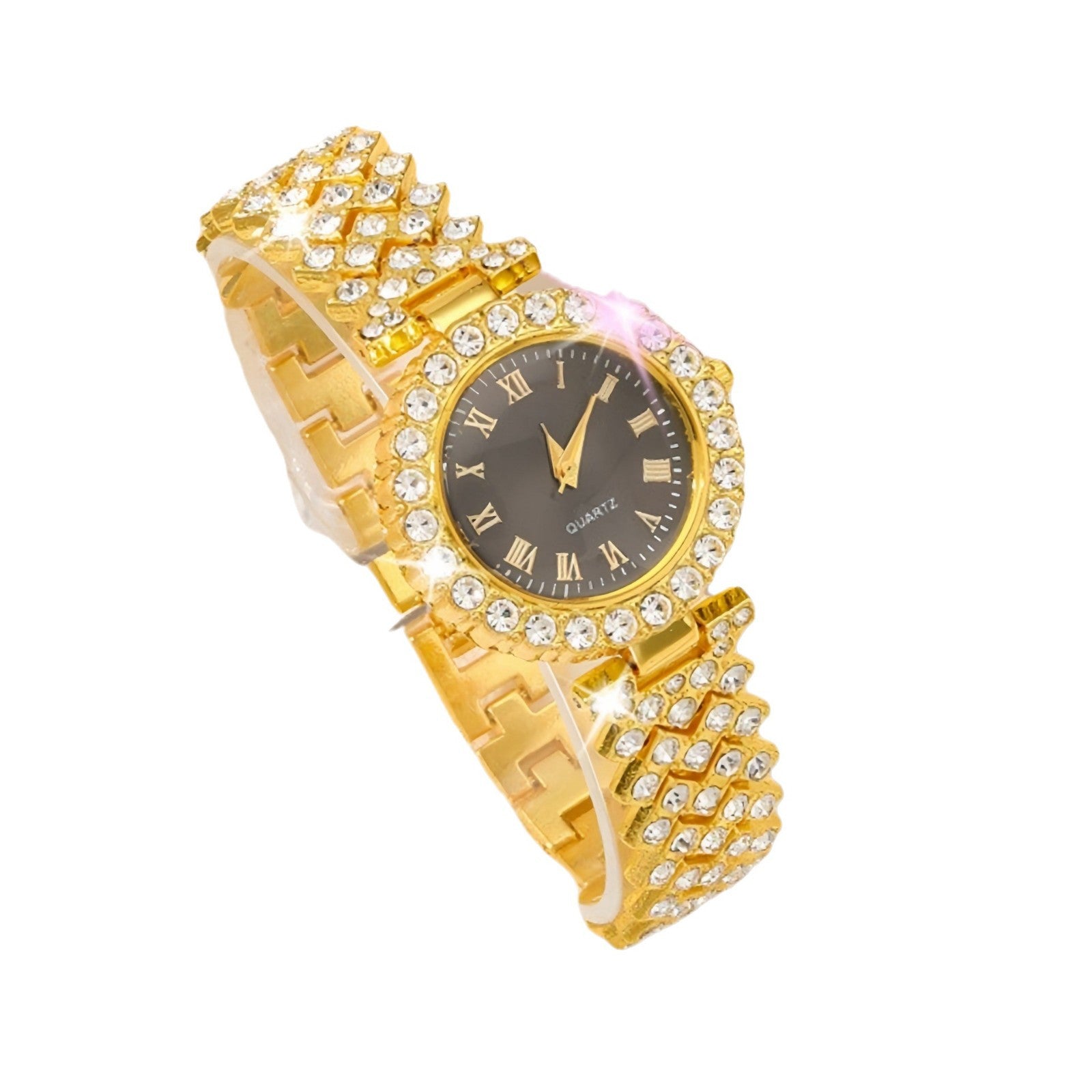 Roman-Style Diamond Women’s Watch