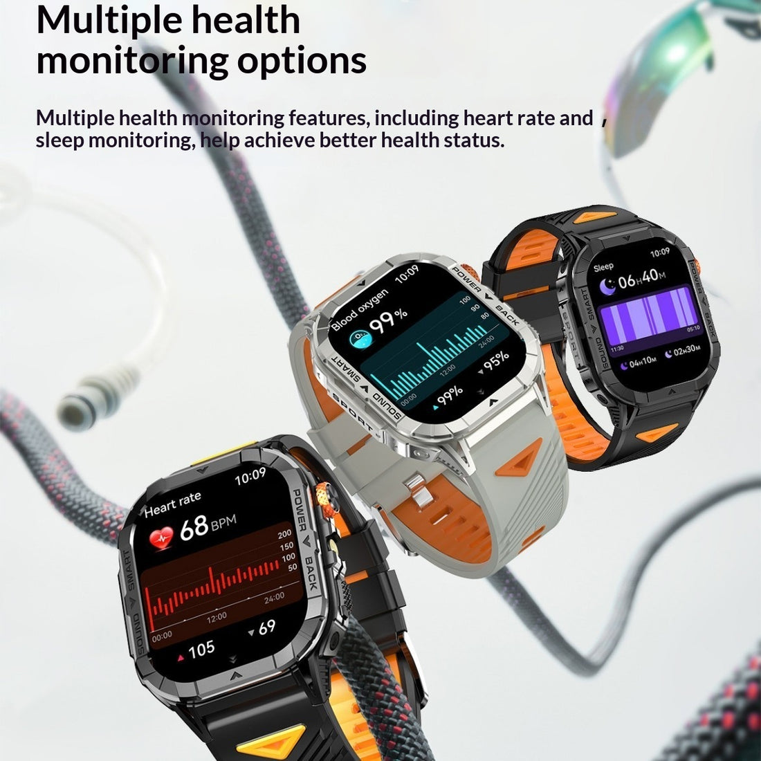K70A Smartwatch – Heart Rate &amp; Bluetooth Calls