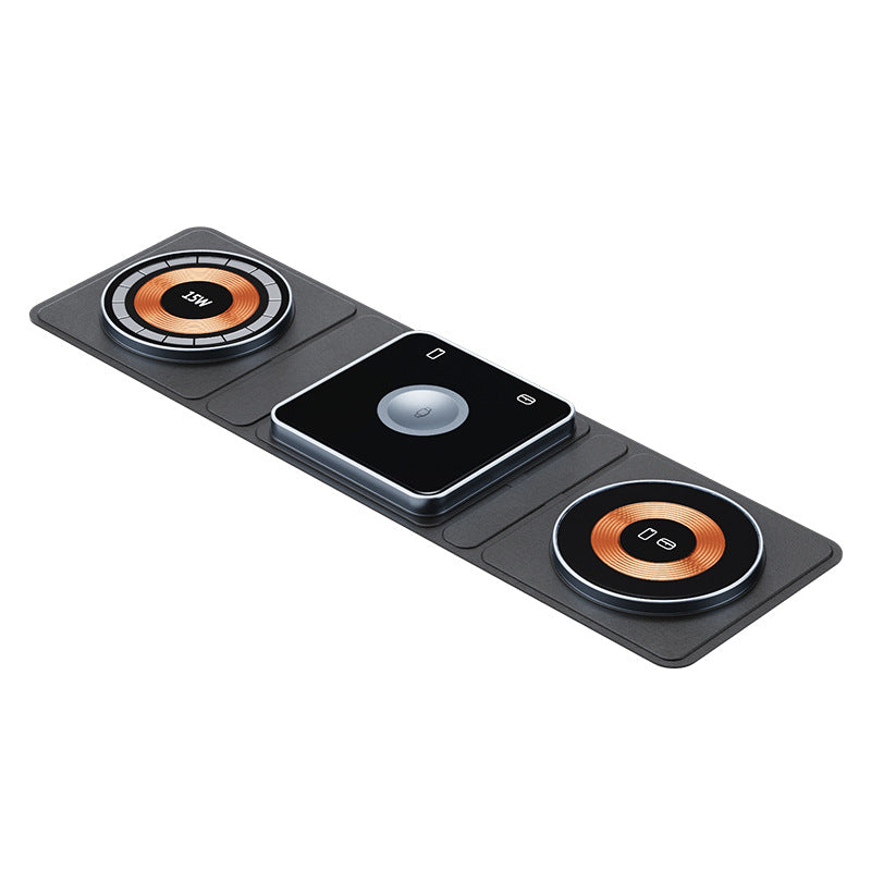 3-in-1 Magnetic Wireless Charger – iPhone, iWatch &amp; AirPods