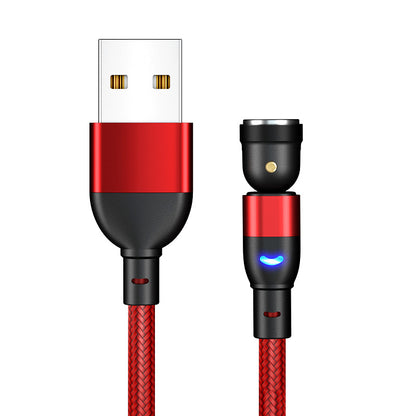 3-in-1 Magnetic Charging Cable – 540° Rotating