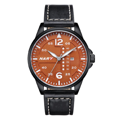Men’s Water-Resistant Quartz Watch – Stylish Dial