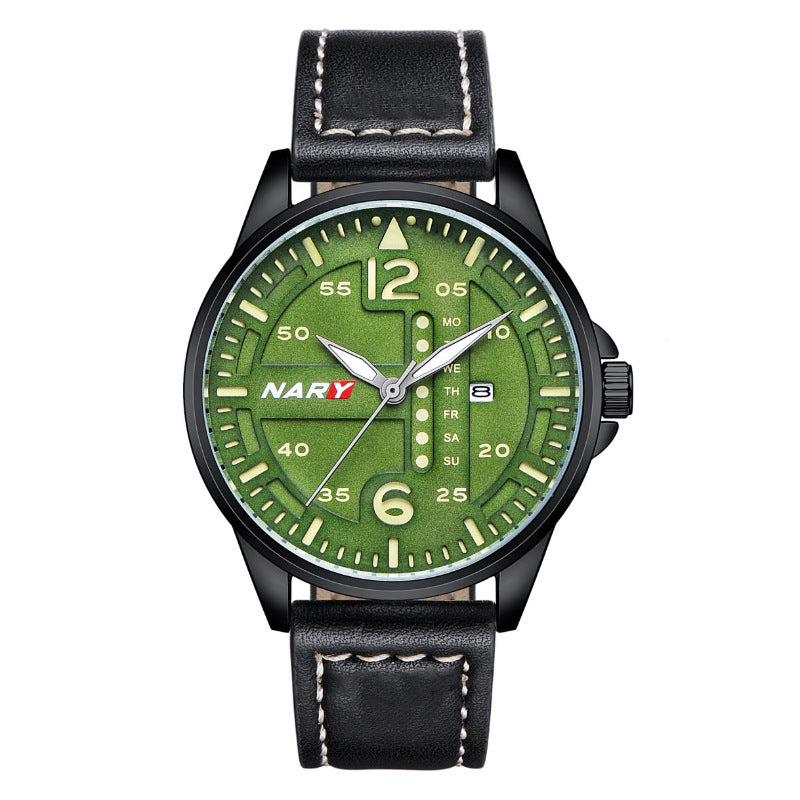 Men’s Water-Resistant Quartz Watch – Stylish Dial