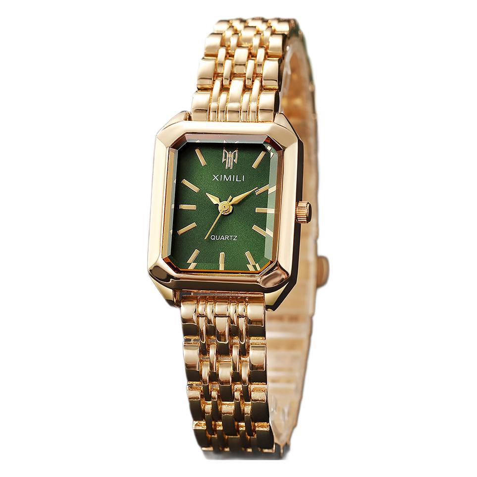 Square Women’s Watch with Heart Bracelet
