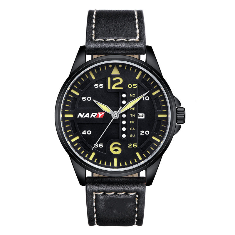 Men’s Water-Resistant Quartz Watch – Stylish Dial