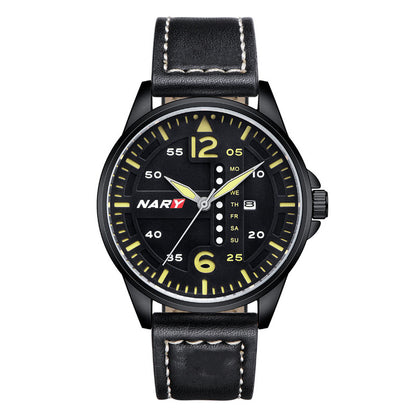 Men’s Water-Resistant Quartz Watch – Stylish Dial