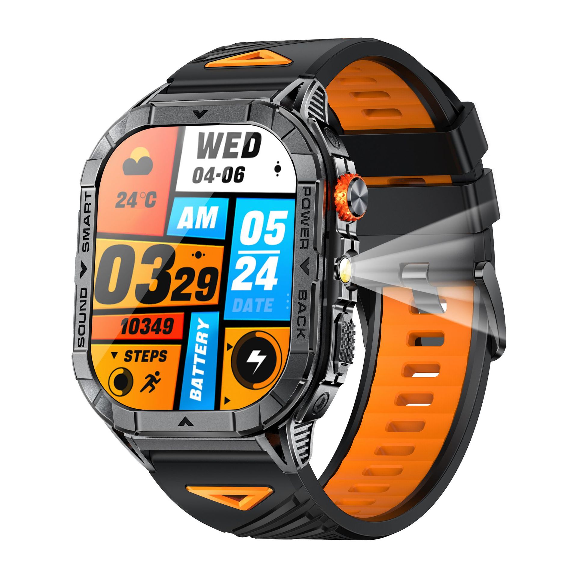 K70A Smartwatch – Heart Rate &amp; Bluetooth Calls