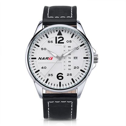 Men’s Water-Resistant Quartz Watch – Stylish Dial